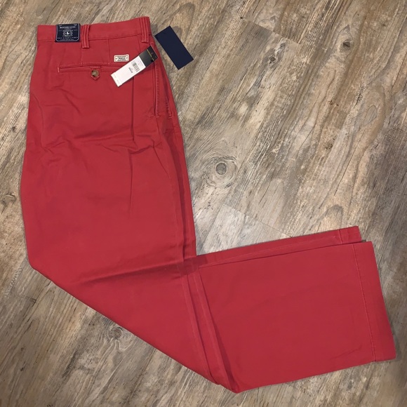 NWT! Polo Ralph Lauren Men’s Red Pants - Picture 1 of 2